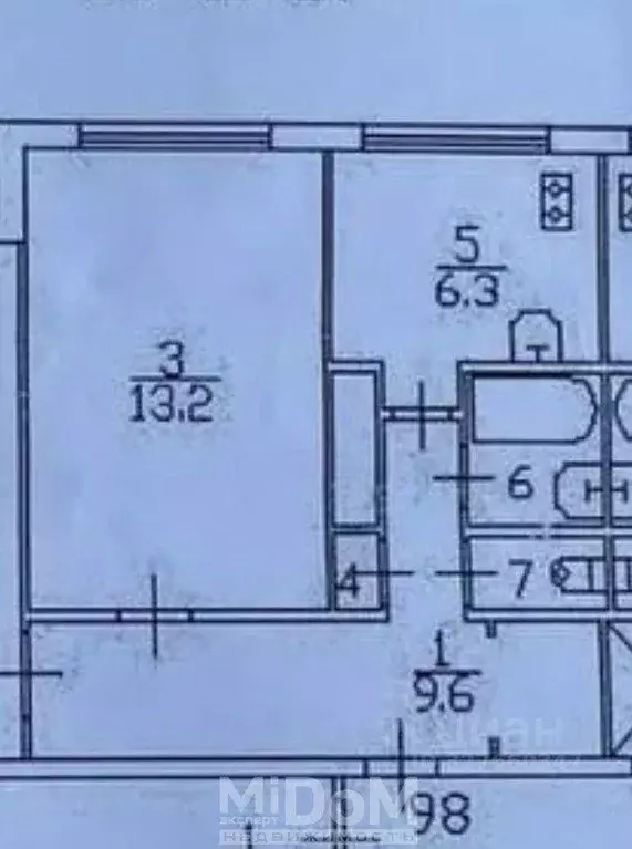Квартира, 1 комната, 32.2 м - Фото 1
