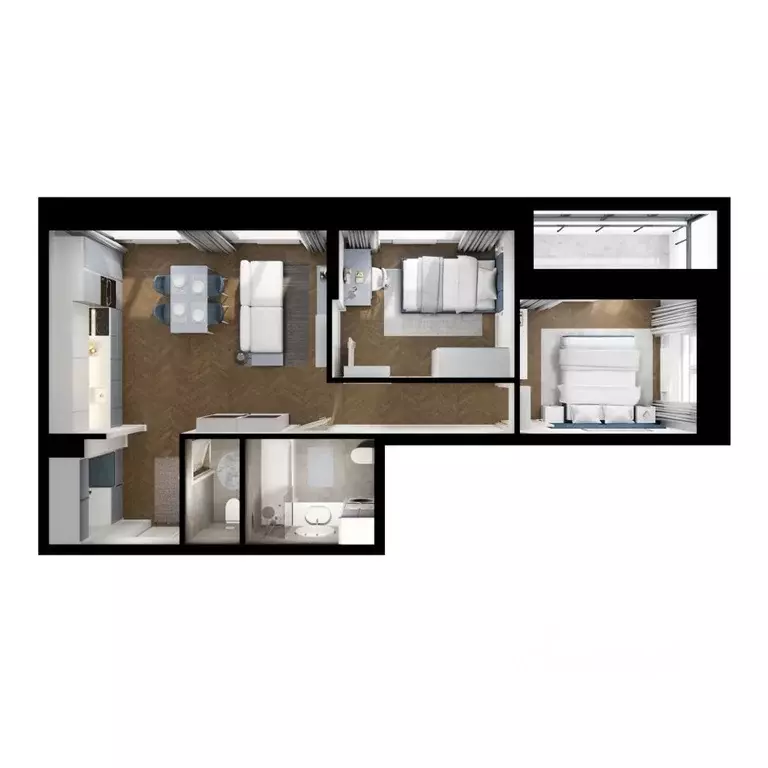 2-к кв. Сахалинская область, Южно-Сахалинск ул. Имени Владимира ... - Фото 2