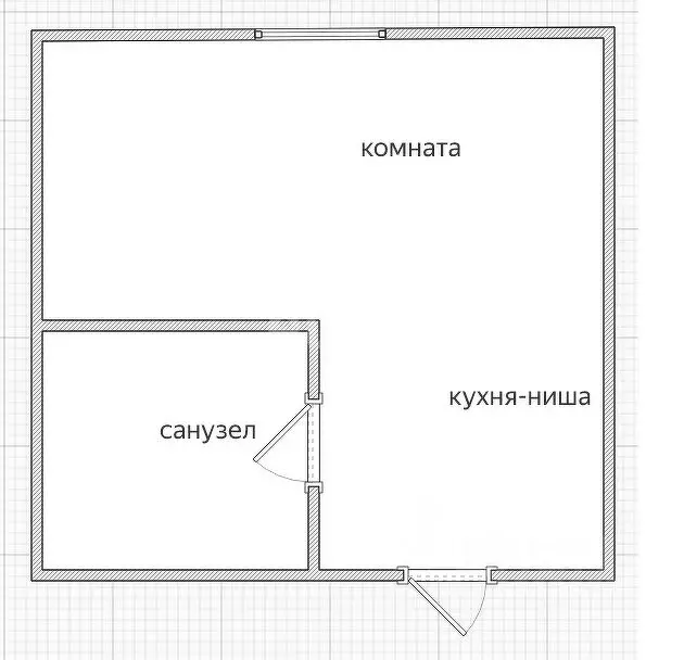 Студия Приморский край, Владивосток просп. Красного Знамени, 87 (16.8 ... - Фото 1
