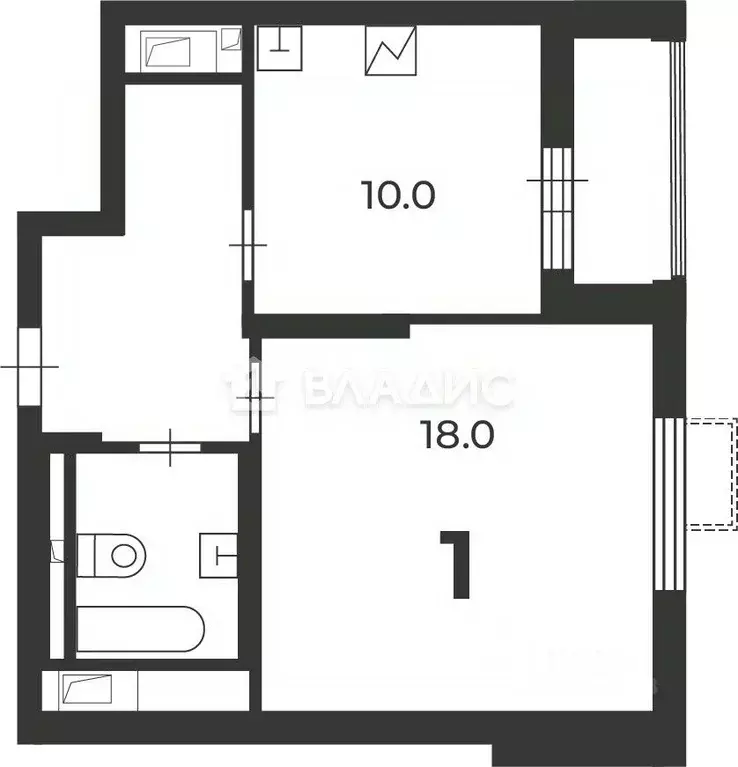 1-к кв. Москва Алтуфьевское ш., 53к2 (39.2 м) - Фото 2