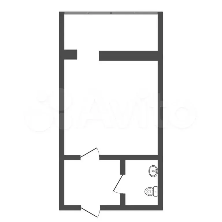 Квартира-студия, 16,2 м, 1/8 эт. - Фото 0