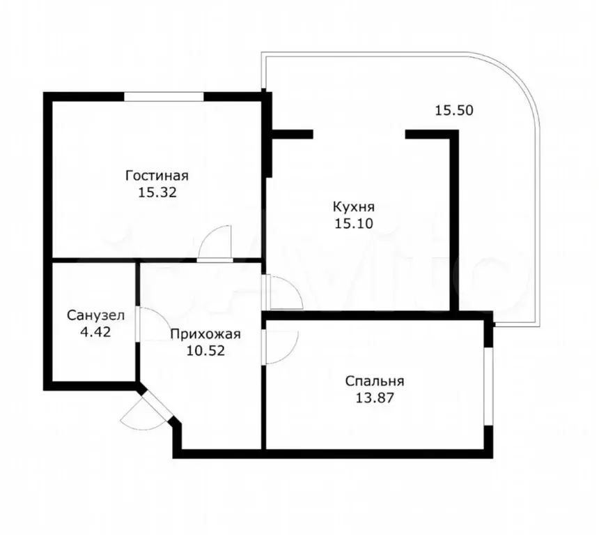 2-к. квартира, 74 м, 2/22 эт. - Фото 0