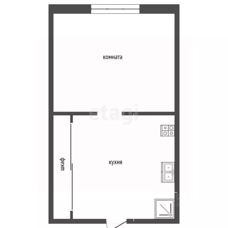 Комната Тюменская область, Тюмень Одесская ул., 18 (19.3 м) - Фото 2