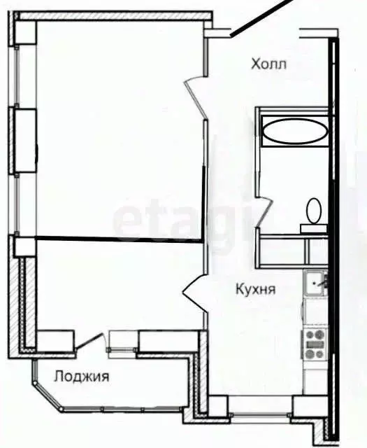 2-к кв. Приморский край, Владивосток ул. Нейбута, 4 (39.0 м) - Фото 1