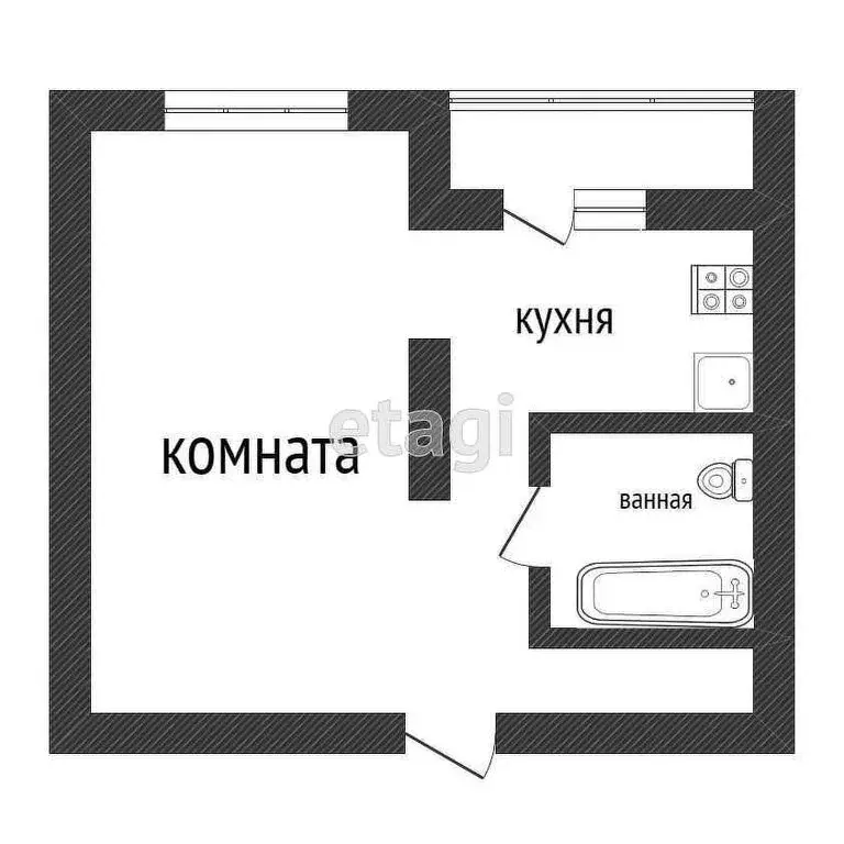 1-комнатная квартира: Ульяновск, улица Защитников Отечества, 17А (38.2 ... - Фото 0