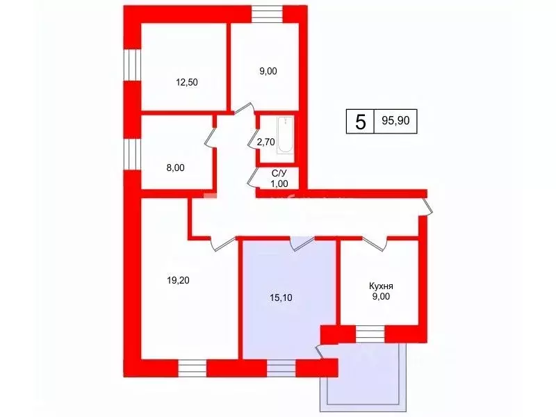 Комната Ленинградская область, Всеволожский район, Токсовское ... - Фото 2