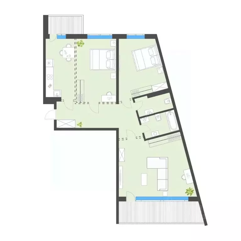 3-к кв. Приморский край, Владивосток ул. Североморская, 2 (99.4 м) - Фото 1