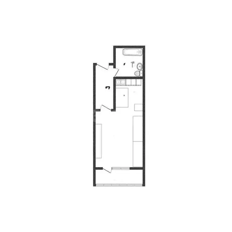 Квартира-студия: Ижевск, улица Михаила Петрова, 49 (36 м) - Фото 1