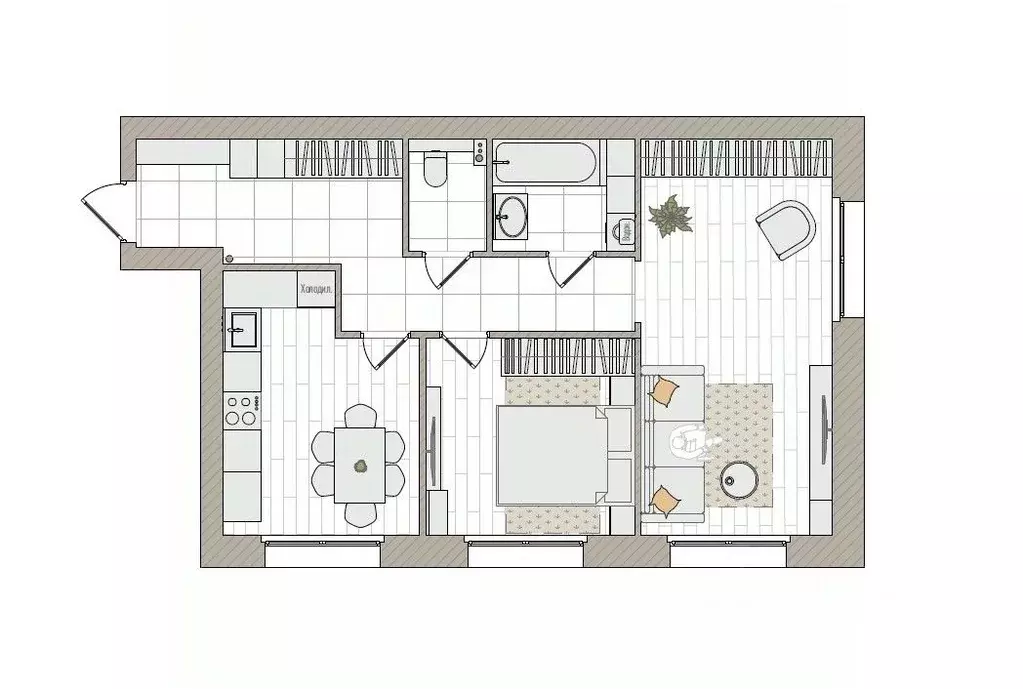 2-к кв. Кировская область, Киров городской округ, пос. Чистые Пруды ... - Фото 1