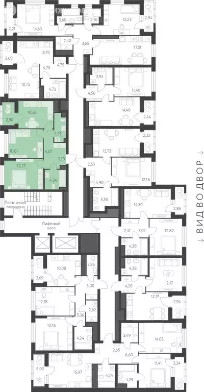 2-комнатная квартира: Екатеринбург, улица Академика Парина, 25 (49.59 ... - Фото 2