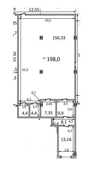 Помещение свободного назначения в Москва Ткацкая ул., 5С1 (220 м) - Фото 0