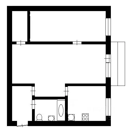 2-к кв. Хакасия, Абакан ул. Итыгина, 1 (43.8 м) - Фото 1