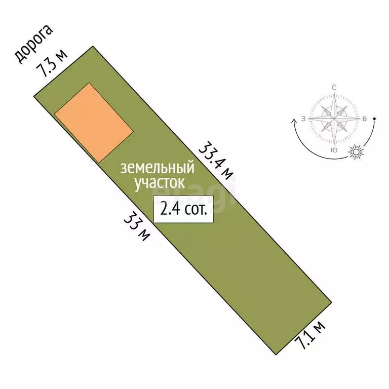 Участок в Нальчик, улица Мориса Тореза (2.4 м) - Фото 1