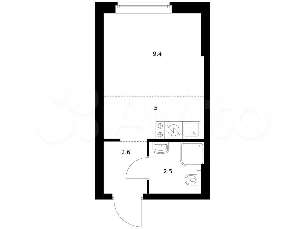 Квартира-студия, 19,5 м, 7/9 эт. - Фото 0