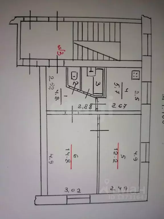 2-к кв. Псковская область, Остров 1 Мая ул., 10 (40.6 м) - Фото 1