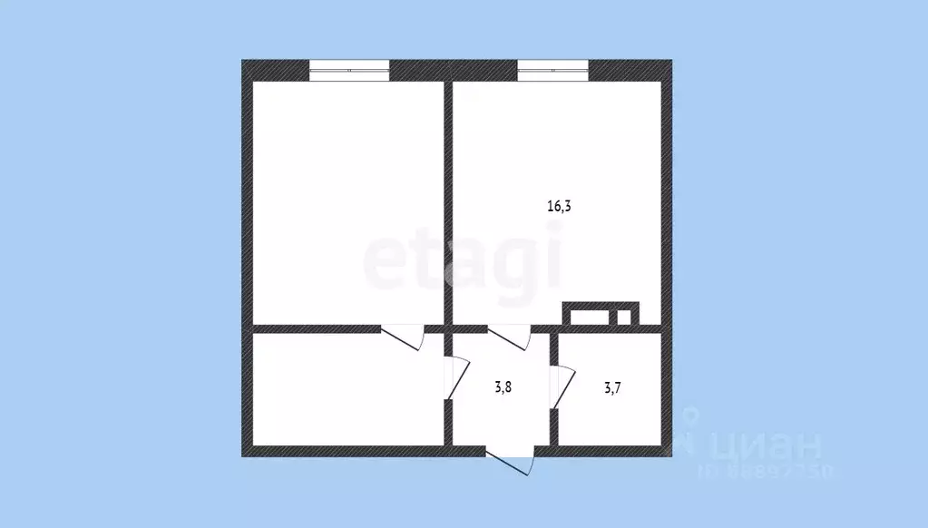 1-к кв. Карачаево-Черкесия, Черкесск ул. Космонавтов, 41А (48.3 м) - Фото 1
