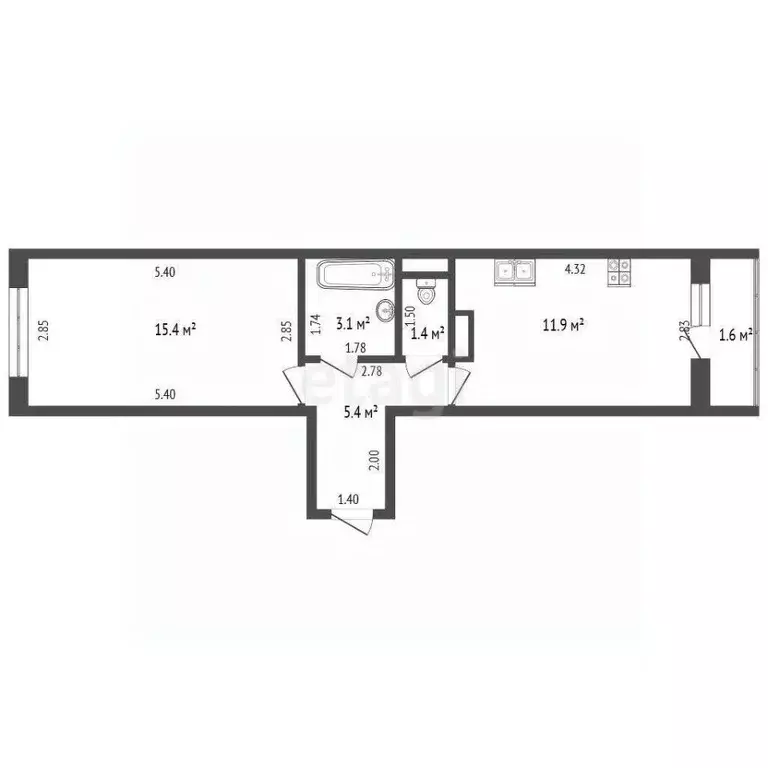 1-к кв. Мордовия, Саранск Солнечная ул., 17 (37.0 м) - Фото 0