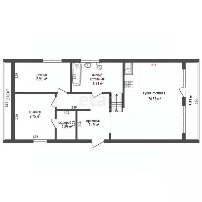 Дом в Тюменская область, Нижнетавдинский муниципальный округ, ... - Фото 1