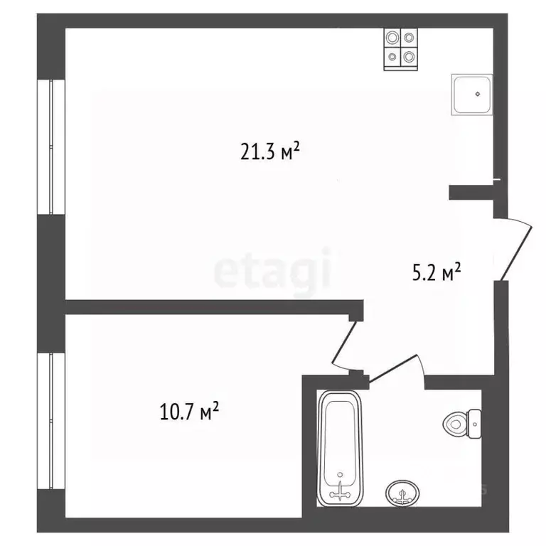 1-к кв. Москва Люблинская ул., 80к5 (40.7 м) - Фото 2