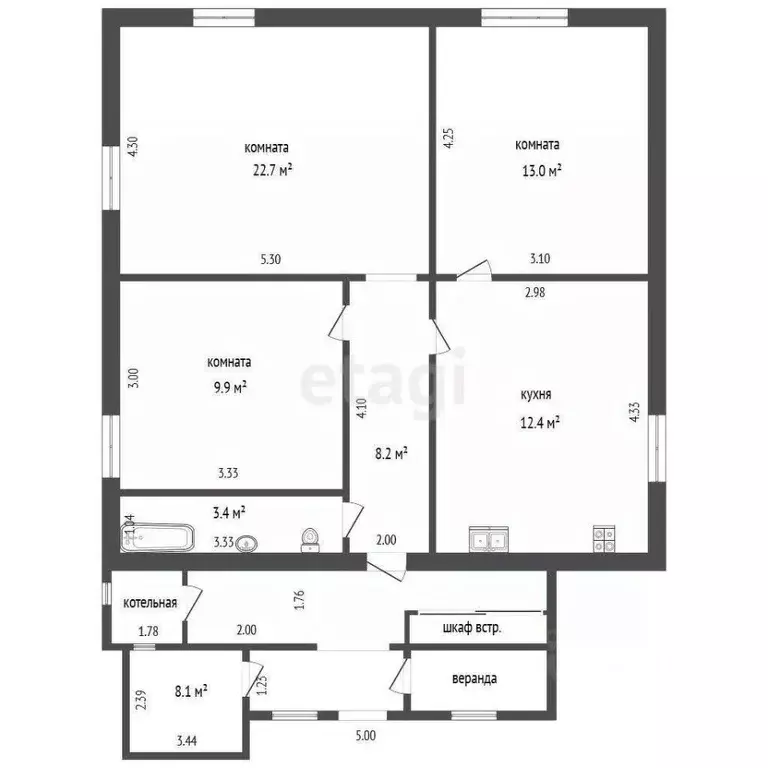 Дом в Тюменская область, Тюмень ул. Производственная (81 м) - Фото 1