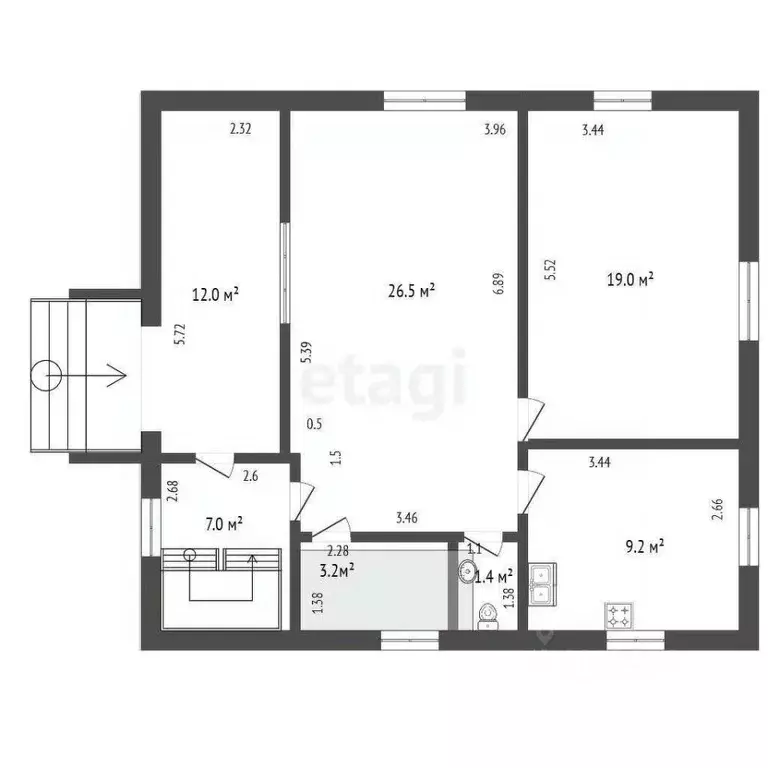 Дом в Ленинградская область, Ломоносовский район, Гостилицкое с/пос, ... - Фото 2