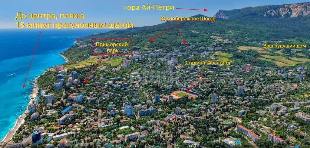 1-к кв. Крым, Ялта ул. Грибоедова, 9 (36.9 м) - Фото 1