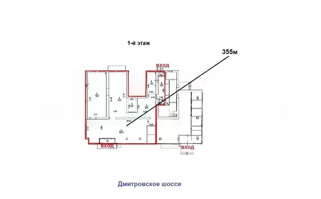 Торговая площадь в Москва Дмитровское ш., 15к1 (355 м) - Фото 0