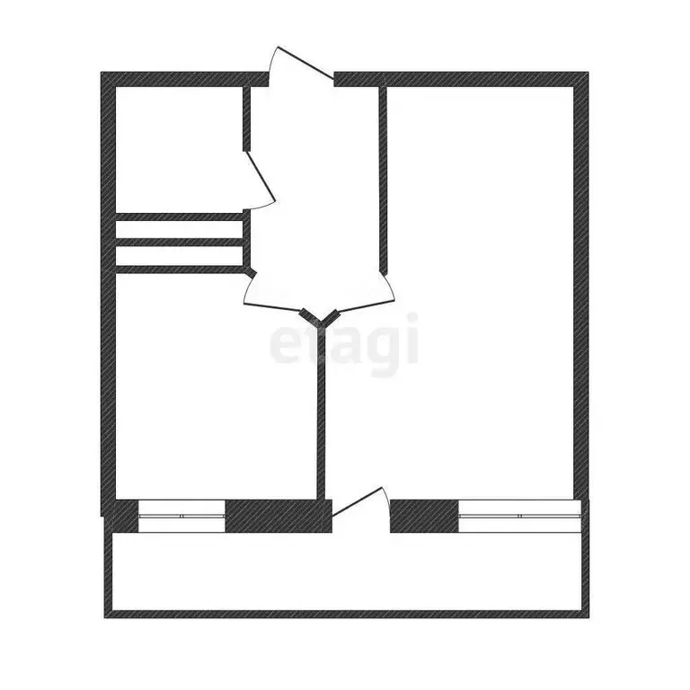 1-комнатная квартира: Воронеж, Новосибирская улица, 28 (35 м) - Фото 1