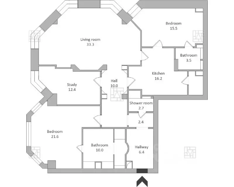 4-к кв. Москва Хлыновский туп., 4 (136.0 м) - Фото 2