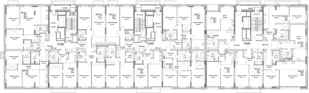 1-к кв. Нижегородская область, Нижний Новгород ул. Максима Горького, ... - Фото 2