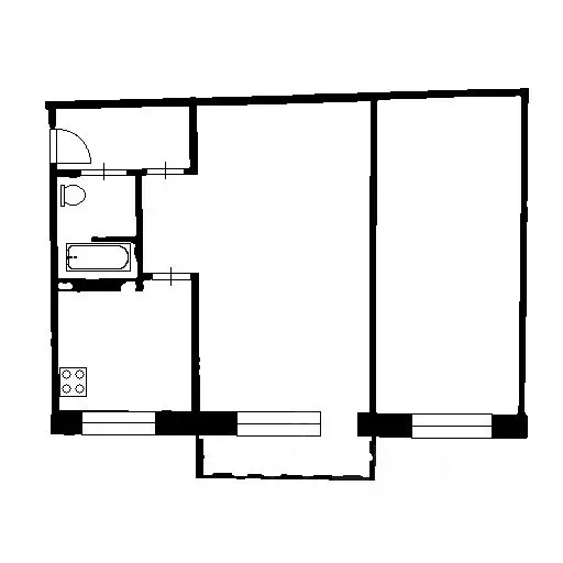 2-к кв. Башкортостан, Уфа ул. Менделеева, 203/1 (44.5 м) - Фото 1