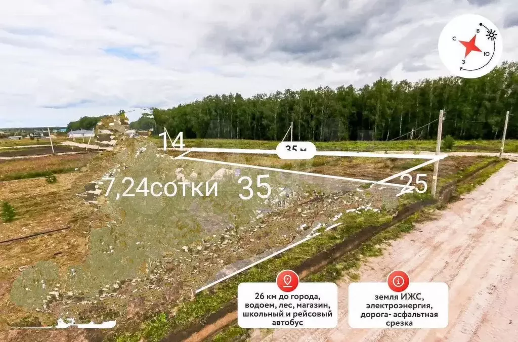 Участок 7,2 сот. (ИЖС) - Фото 1