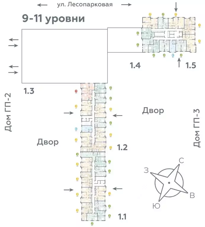 Студия Тюменская область, Тюмень ул. Лесопарковая, 22 (25.4 м) - Фото 1
