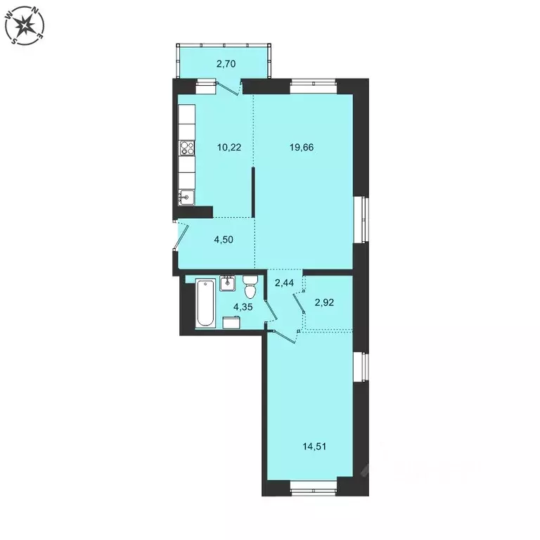 2-к кв. Иркутская область, Иркутский муниципальный округ, с. Мамоны ... - Фото 1