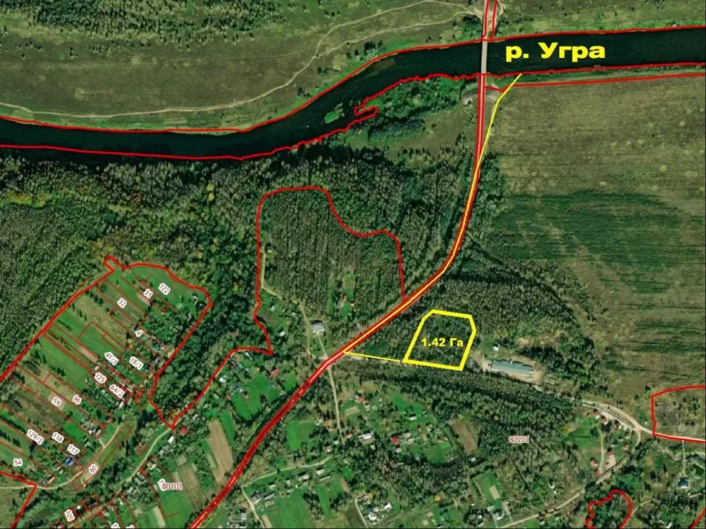 Участок в Калужская область, Дзержинский район, Сени с/пос, д. Лужное .,  Купить земельный участок Лужное, Дзержинский район, ID объекта - 20005315802