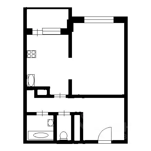 1-к кв. Санкт-Петербург ул. Ушинского, 15к3 (42.0 м) - Фото 1