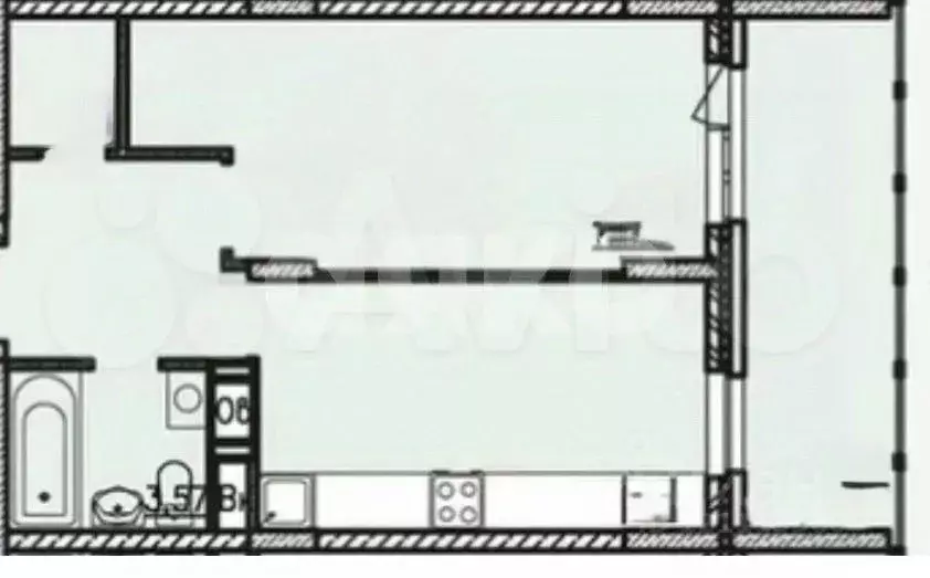 1-к кв. Московская область, Раменское ул. Мира, 1 (41.9 м) - Фото 2