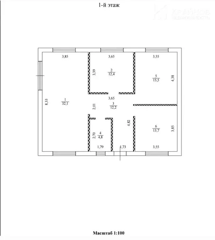 Дом в Новогремяченское, Заводская улица, 9 (90 м) - Фото 1