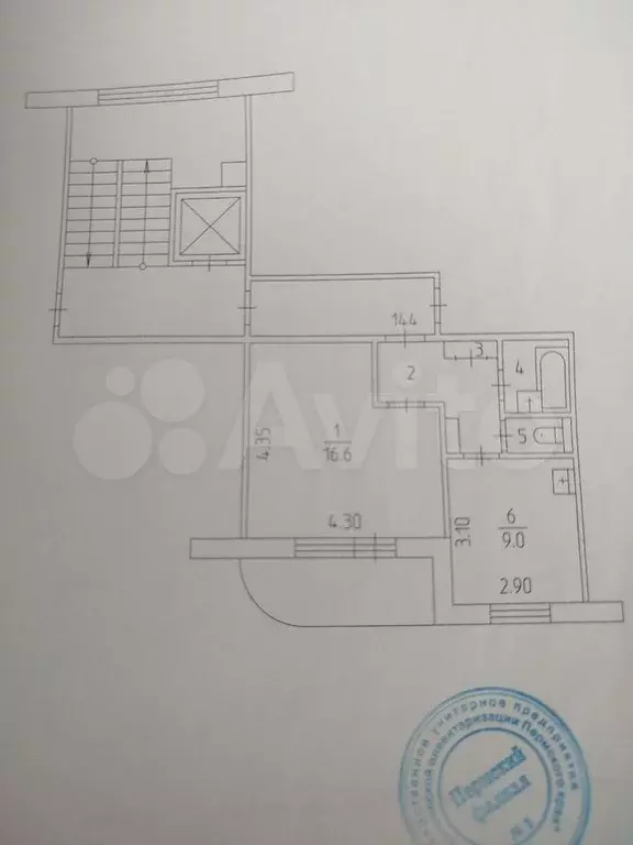 1-к. квартира, 34,3 м, 9/10 эт. - Фото 0