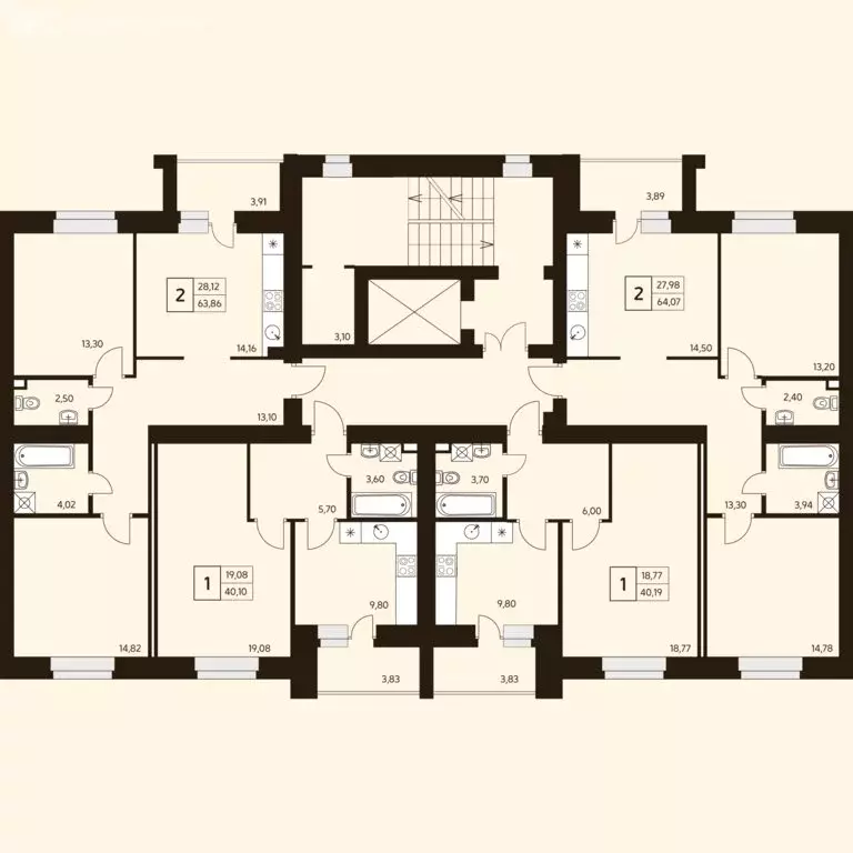 2-комнатная квартира: Уфа, улица Ахметова, 296/2 (63.4 м) - Фото 2