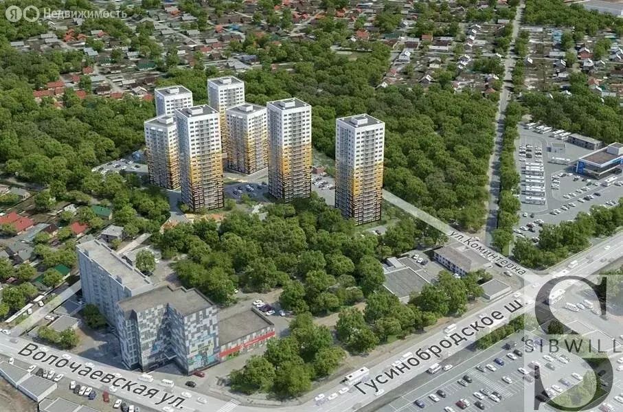 Квартира-студия: Новосибирск, улица Коминтерна, 120 (28.39 м) - Фото 1