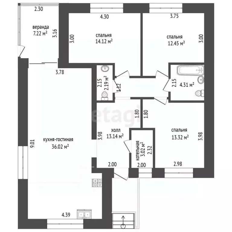 Дом в Ярославская область, Ярославский муниципальный округ, с. ... - Фото 2