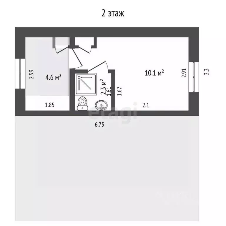 Дом в Псковская область, Себежское с/пос, д. Илово  (42 м) - Фото 2