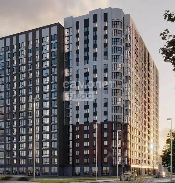 2-к кв. Липецкая область, Липецк Инстеп. Перова жилой комплекс (40.77 ... - Фото 1