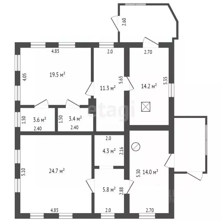 Дом в Оренбургская область, Оренбург проезд Коммунаров, 7 (73 м) - Фото 1