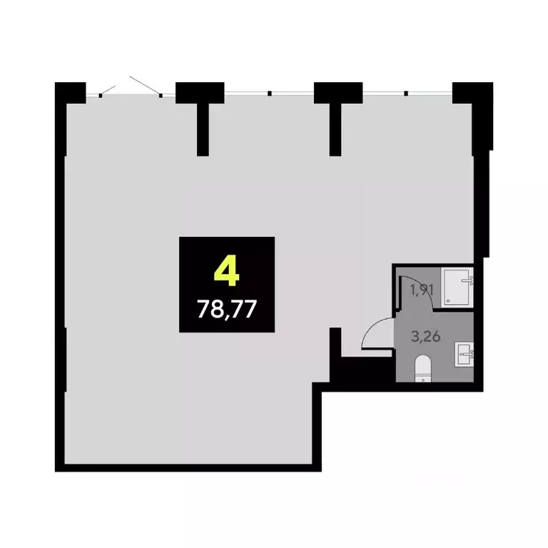 Офис в Тюменская область, Тюмень ул. Андрея Приказнова, 7 (78 м) - Фото 1