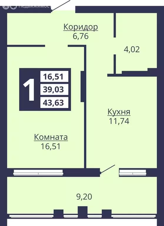 1-комнатная квартира: Екатеринбург, Коуровская улица, 13/3 (43.5 м) - Фото 0