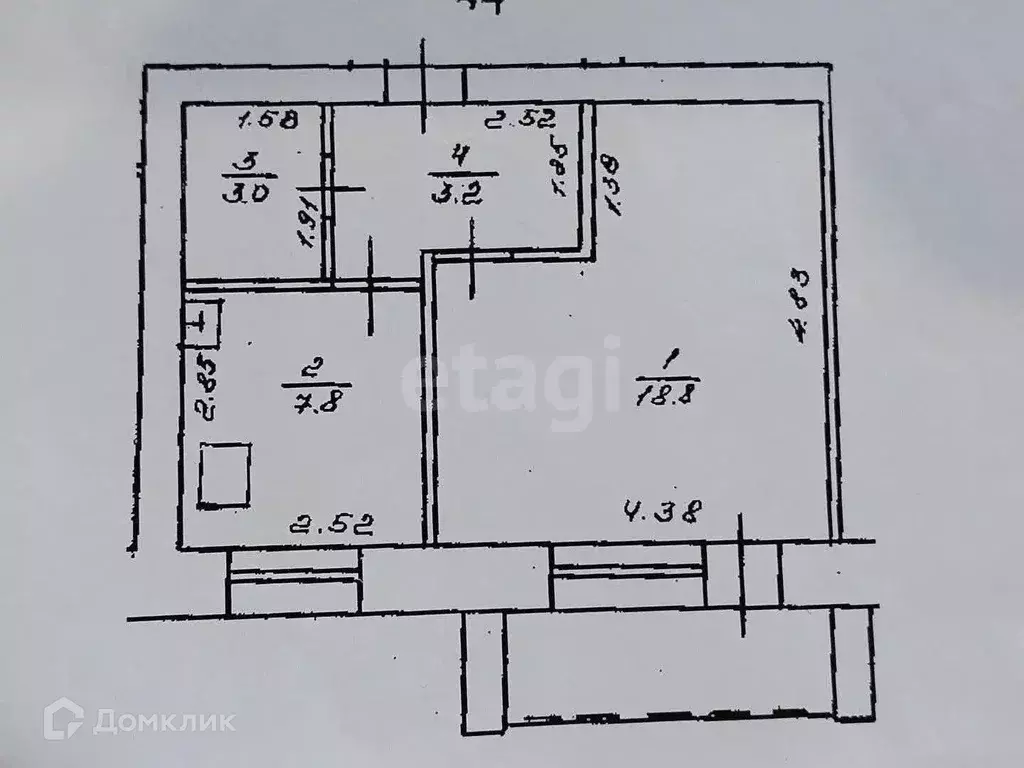 Продаётся 1-к квартира, 35.1 м - Фото 0