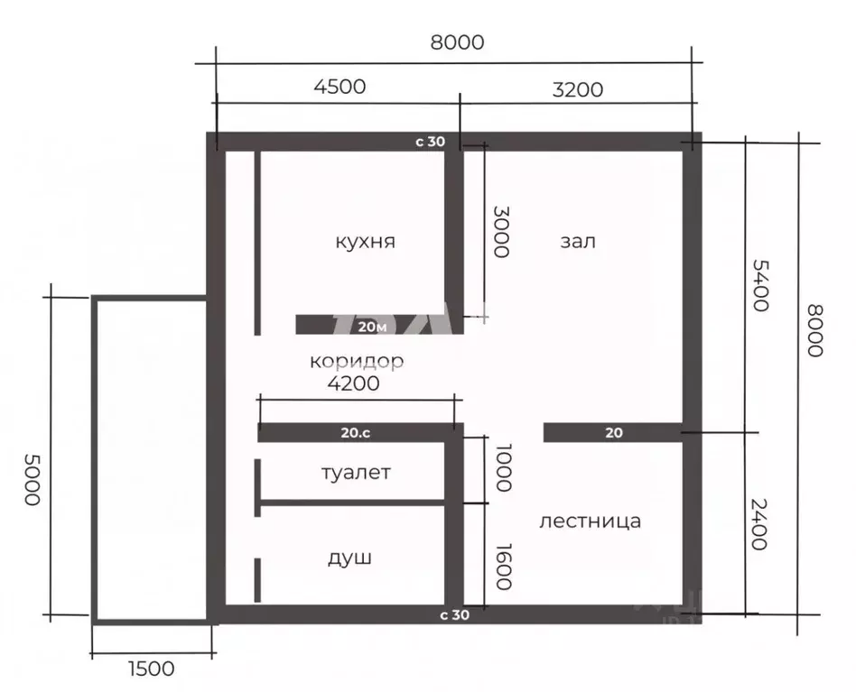 Дом в Челябинская область, Сосновский район, Кременкульское с/пос, с. ... - Фото 2