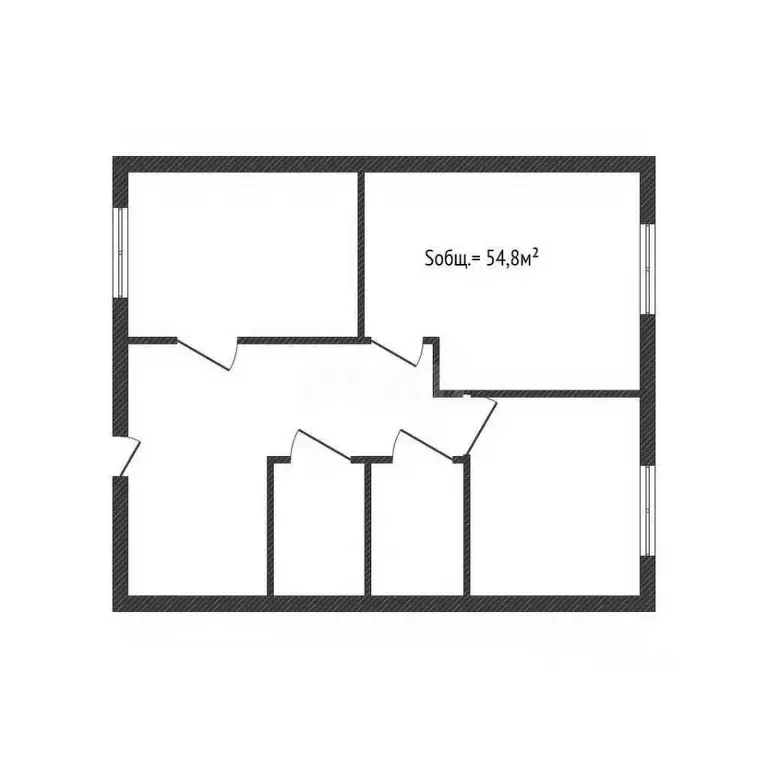 2-к кв. Брянская область, Брянск Белые Берега пгт, 2-я Брянская ул., ... - Фото 2